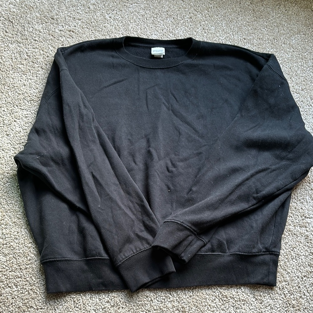 PINK Victoria's Secret Black Crewneck Sweater